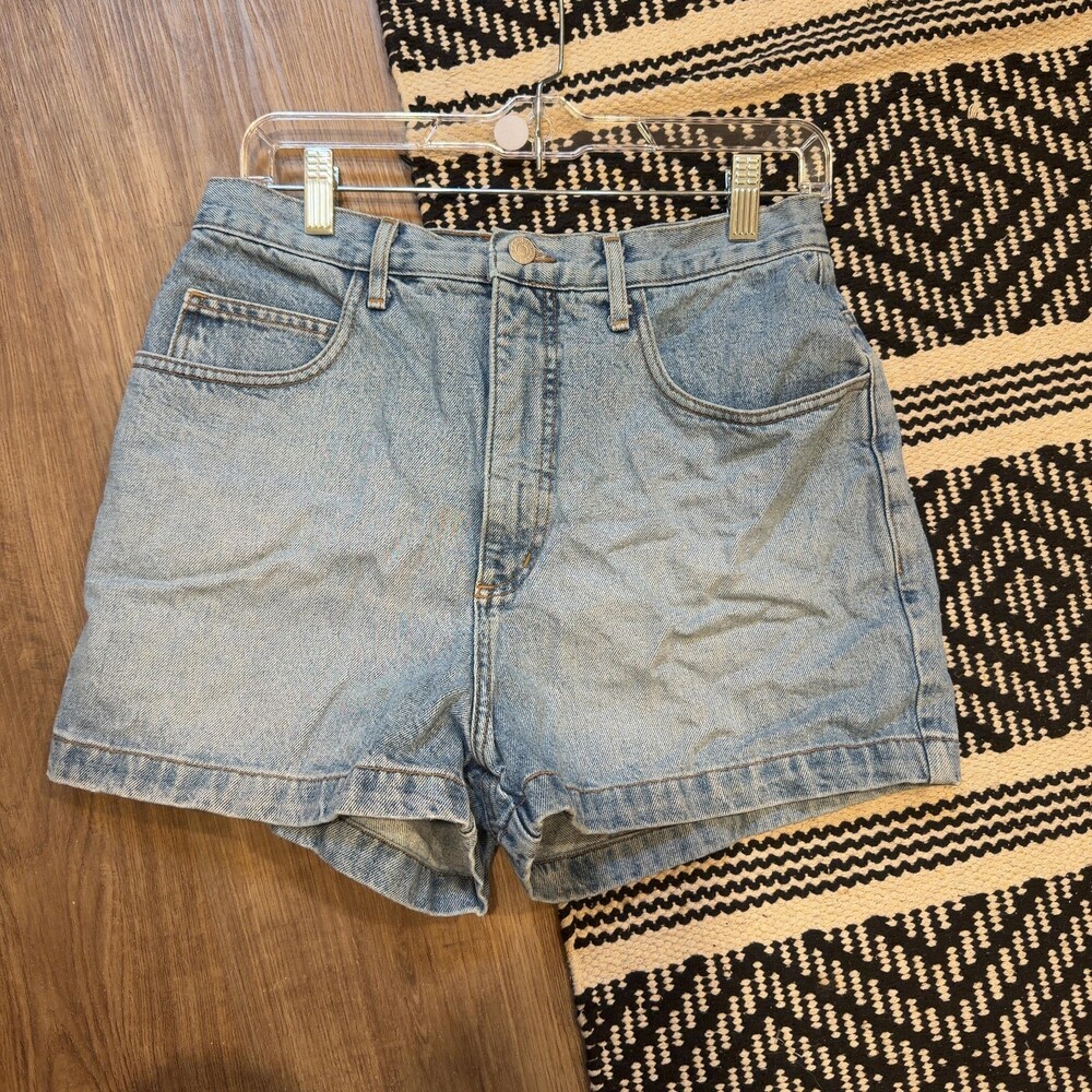 Vintage Guess High Waisted Denim‎ Shorts Size 32 (read) Made in USA Light Wash